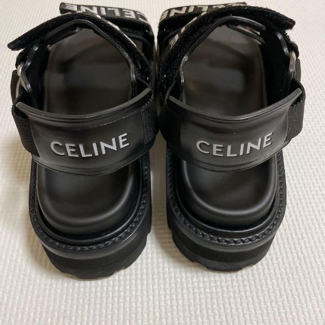 CELINE バルキー アウトドア サンダル / カーフスキン ブラック