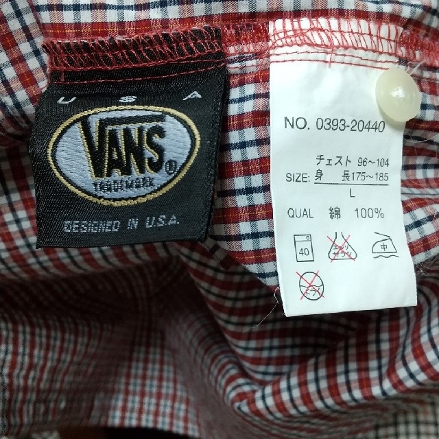 VANS(ヴァンズ)のメンズ   VANS  チェックシャツ   L メンズのトップス(シャツ)の商品写真