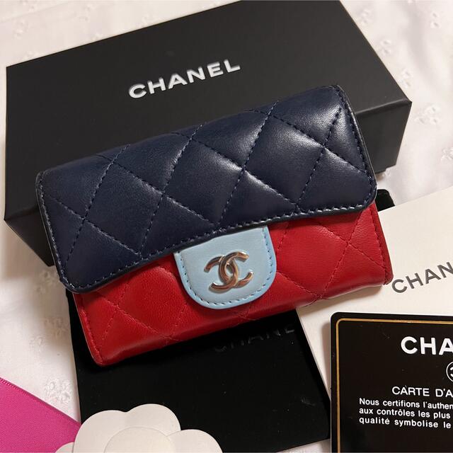 定番レア 新品未使用品☆シャネル CHANEL カードケース ミニ財布-