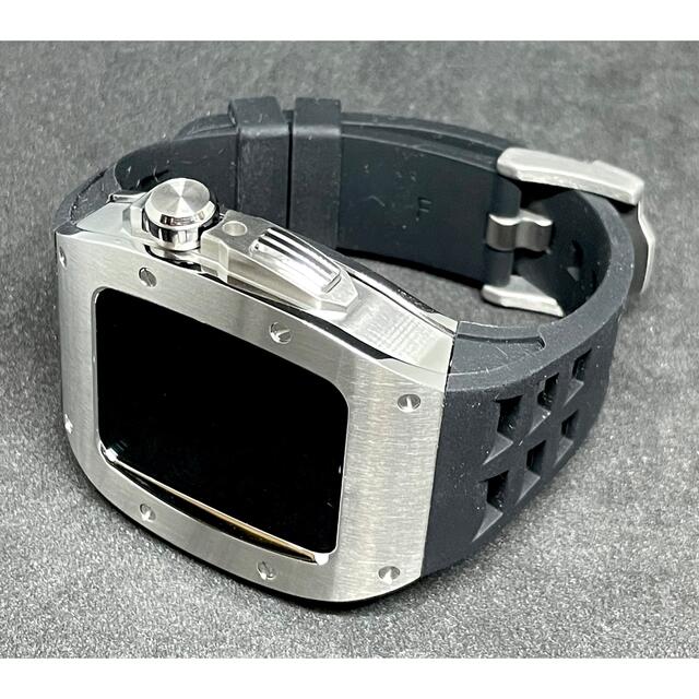 アップルウォッチ ケース 44mm シルバー RST モデル メンズの時計(ラバーベルト)の商品写真