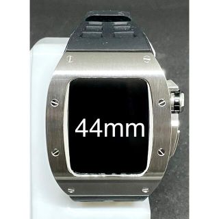 アップルウォッチ ケース 44mm シルバー RST モデル(ラバーベルト)