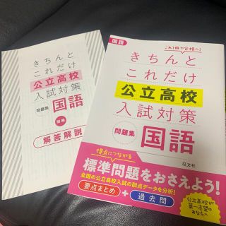 きちんとこれだけ公立高校入試対策問題集国語(語学/参考書)