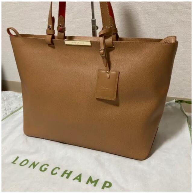 未使用品 LONGCHAMP トートバッグ オールレザー 大容量 A4収納可