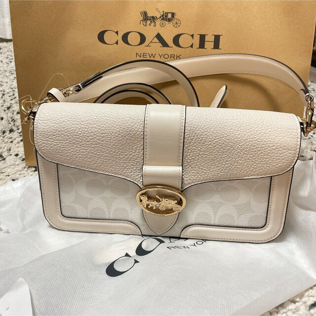 COACH(コーチ)のコーチ　COACH　GEORGIE ショルダーバッグ　白　 レディースのバッグ(ショルダーバッグ)の商品写真