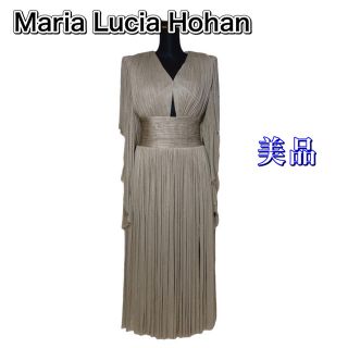 未使用に近い】Maria Lucia Hohan シルク ロングドレスの通販 by み