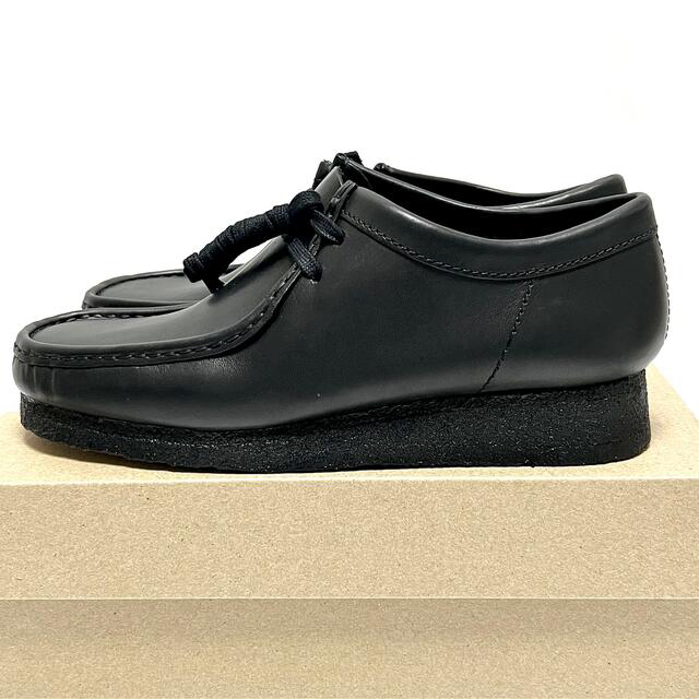 クラークス Wallabee ワラビー レザー Clarks 黒 ロー ブラック | www