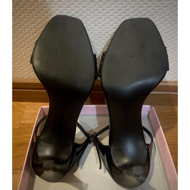 DIANA(ダイアナ)のダイアナ　ミュール　黒グリッター　21.5cm レディースの靴/シューズ(ミュール)の商品写真