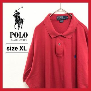 ポロラルフローレン(POLO RALPH LAUREN)の90s 古着 ポロラルフローレン ポロシャツ 刺繍ロゴ オーバーサイズ XL(ポロシャツ)