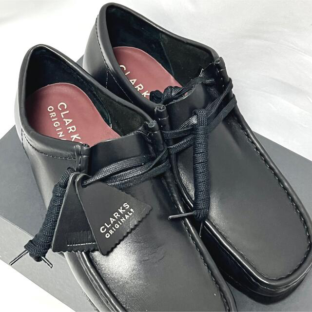 クラークス Wallabee ワラビー レザー Clarks 黒 ロー ブラック