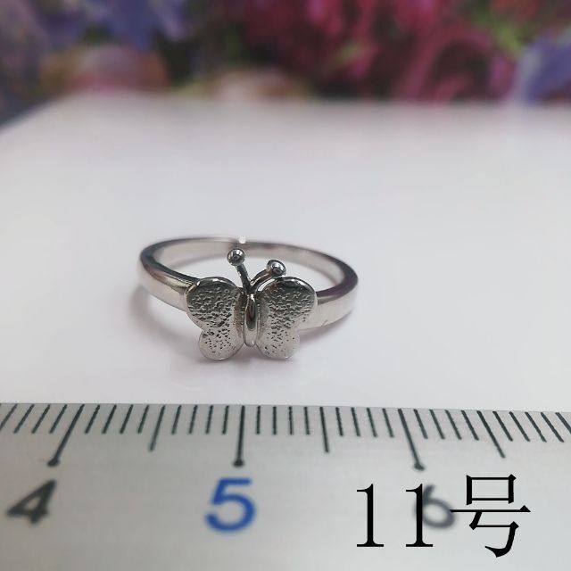 tt11052閉店セール11号リング蝶々モチーフリング レディースのアクセサリー(リング(指輪))の商品写真