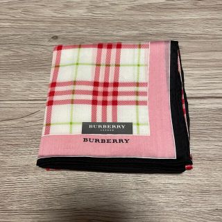 バーバリー(BURBERRY)のバーバリーハンカチチェックピンク(ハンカチ)