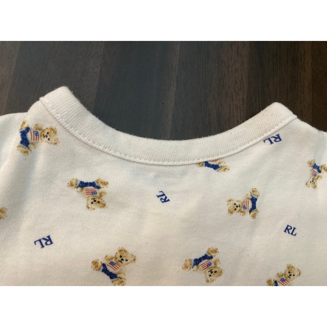 POLO RALPH LAUREN(ポロラルフローレン)のPolo ベア コットン ショートオール　9M/75 キッズ/ベビー/マタニティのベビー服(~85cm)(ロンパース)の商品写真