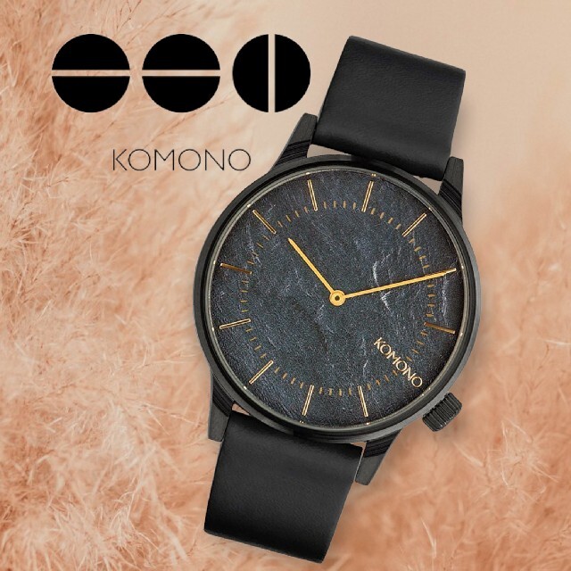 新品　稼働中コモノ  ウィンストン ピューター KOMONO WINSTON メンズの時計(腕時計(アナログ))の商品写真