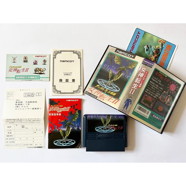 ファミコン 女神転生2 デジタルデビルストーリー ハガキシール有　Famicom