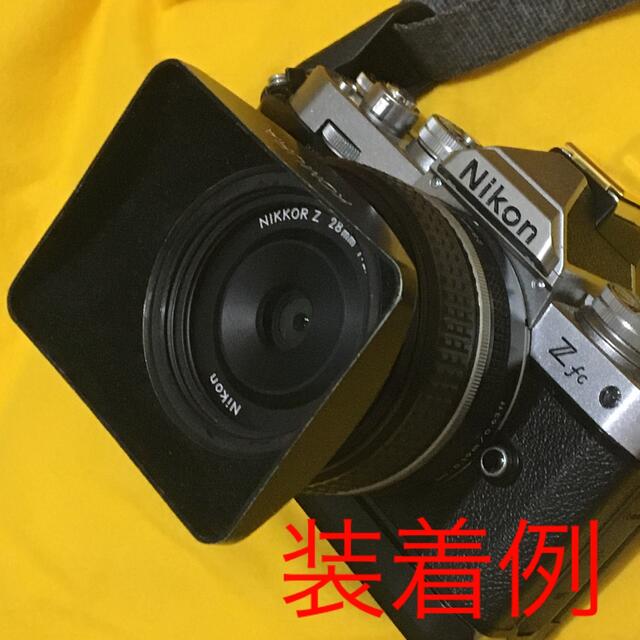 Nikon(ニコン)のKOMURA 三協光機 コムラー Φ52mm対応 カブセ式 広角角形メタルフード スマホ/家電/カメラのカメラ(レンズ(単焦点))の商品写真