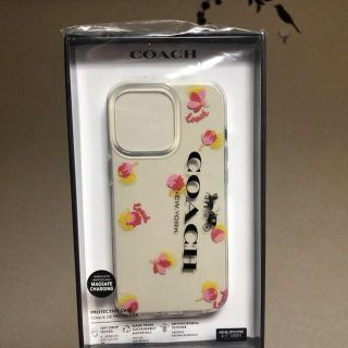 コーチ(COACH)のCOACH iPhone13pro　クリア＆花柄🌺 確実正規品　新品未開封(iPhoneケース)