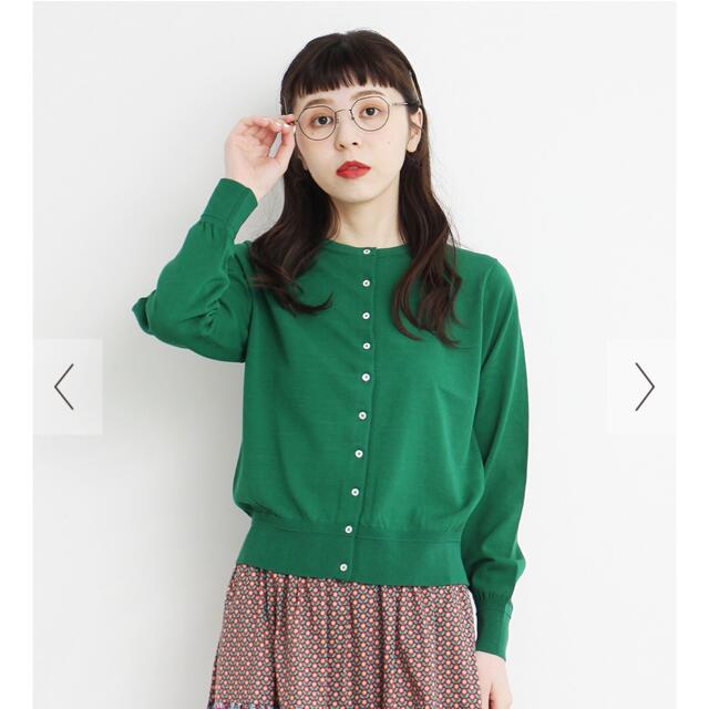 CHILD WOMAN(チャイルドウーマン)のdot&stripes childwoman クルーカーディガン レディースのトップス(カーディガン)の商品写真