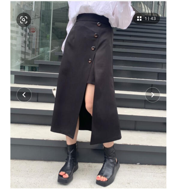 OLIVEdesOLIVE(オリーブデオリーブ)のレイヤードスカート オリーブデオリーブ レディースのスカート(ひざ丈スカート)の商品写真