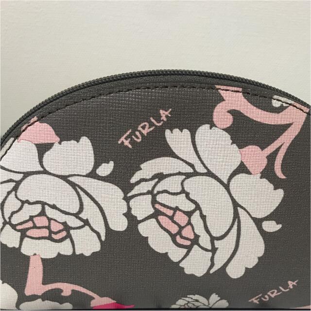 新品♡フルラ レザーポーチ フラワーピンク 2