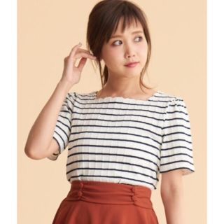 マジェスティックレゴン(MAJESTIC LEGON)のマジェスティックレゴン　　ボーダー柄Tシャツ(カットソー(半袖/袖なし))