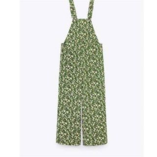 未使用】zara ザラ 花柄 サロペット オーバーオール L フリマアプリ