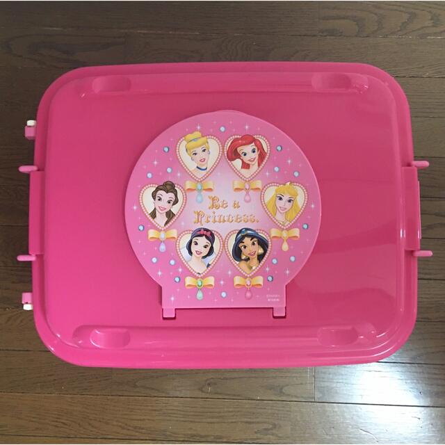 新品 ディズニープリンセス おもちゃ箱 収納ケース 2個 2