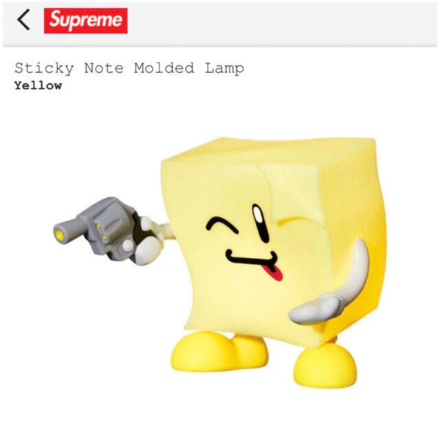 Supreme(シュプリーム)の新品Supreme Sticky Note Molded Lamp ランプ スポーツ/アウトドアのアウトドア(ライト/ランタン)の商品写真