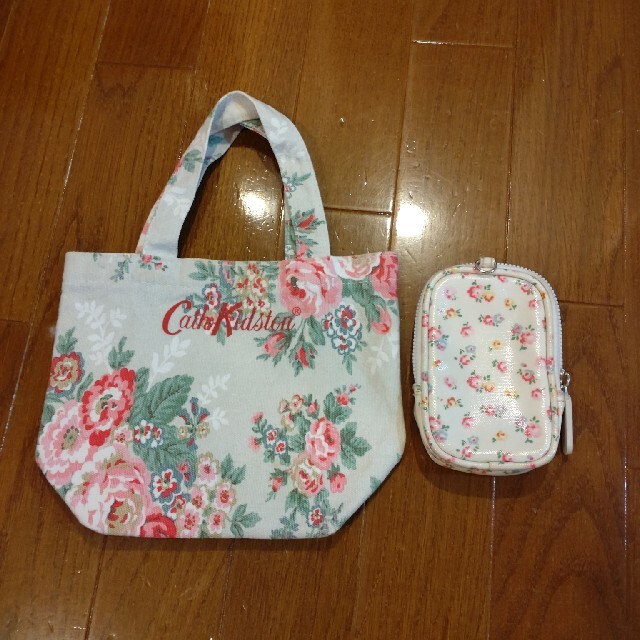 Cath Kidston(キャスキッドソン)のキャスキッドソン　Cath Kidston　ミニトートバッグ　ポーチ　2個セット レディースのバッグ(トートバッグ)の商品写真