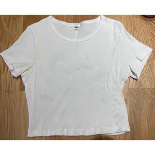 ユニクロ(UNIQLO)のリブクロップドT(Tシャツ(半袖/袖なし))