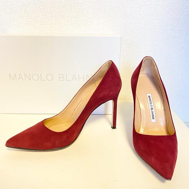 MANOLO BLAHNIK - マノロブラニク パンプス BB105 バーガンディ レッド ...