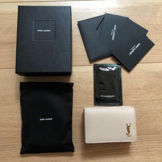 Saint Laurent - グレインレザーのオリガミタイニーウォレット