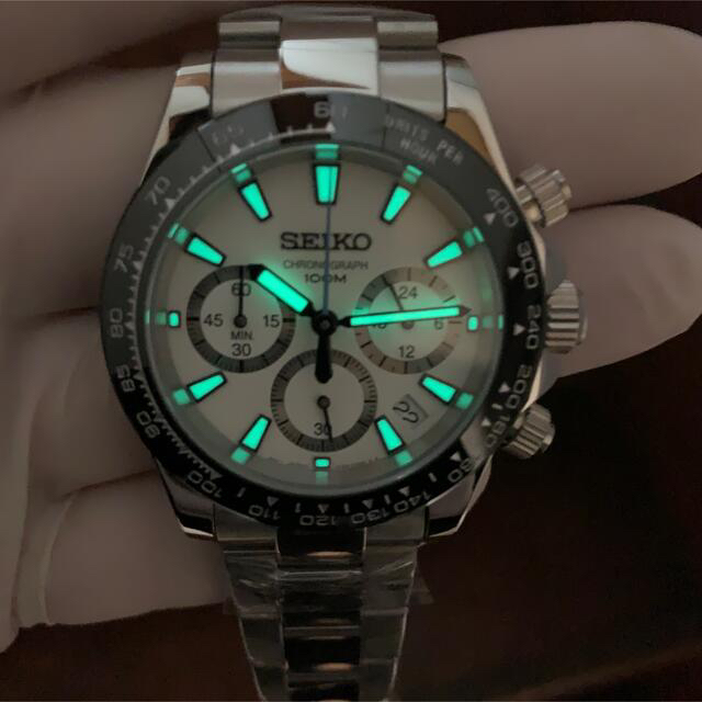 SEIKO 6T63搭載 クロノグラフ カスタム 腕時計