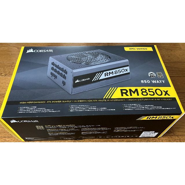 新品未使用 CORSAIR RM850X 80PLUSゴールド 電源ユニットPCパーツ