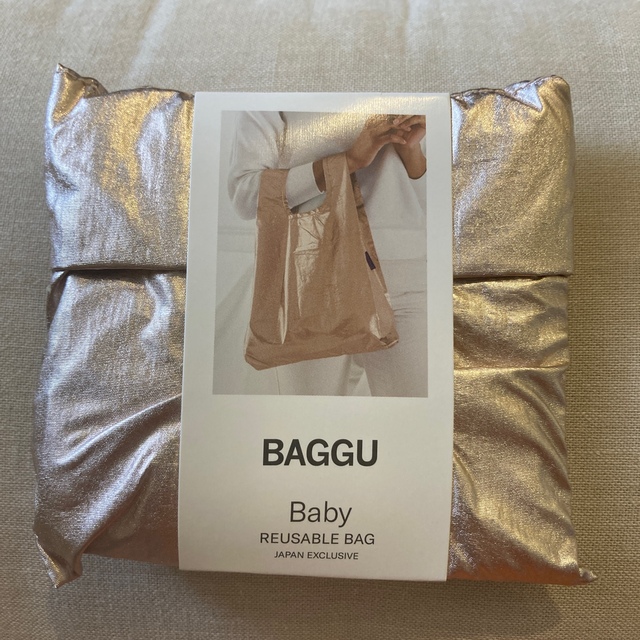 爆買いセール baggu ベビー メタリック ピンクゴールド