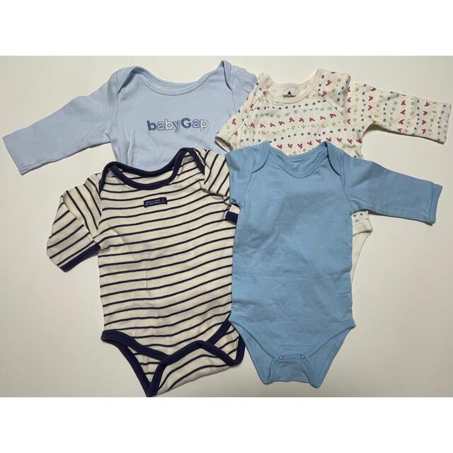 babyGAP(ベビーギャップ)の肌着 ロンパース　長袖　4枚　70cm キッズ/ベビー/マタニティのベビー服(~85cm)(肌着/下着)の商品写真