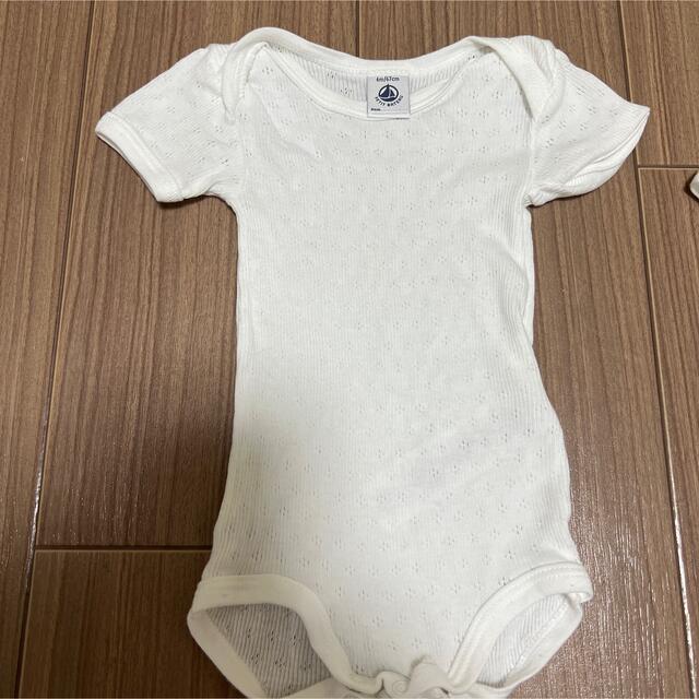 PETIT BATEAU(プチバトー)のプチバトー　ロンパース　夏　ボディスーツ　肌着　半袖　女の子　チュニック　帽子 キッズ/ベビー/マタニティのベビー服(~85cm)(ロンパース)の商品写真