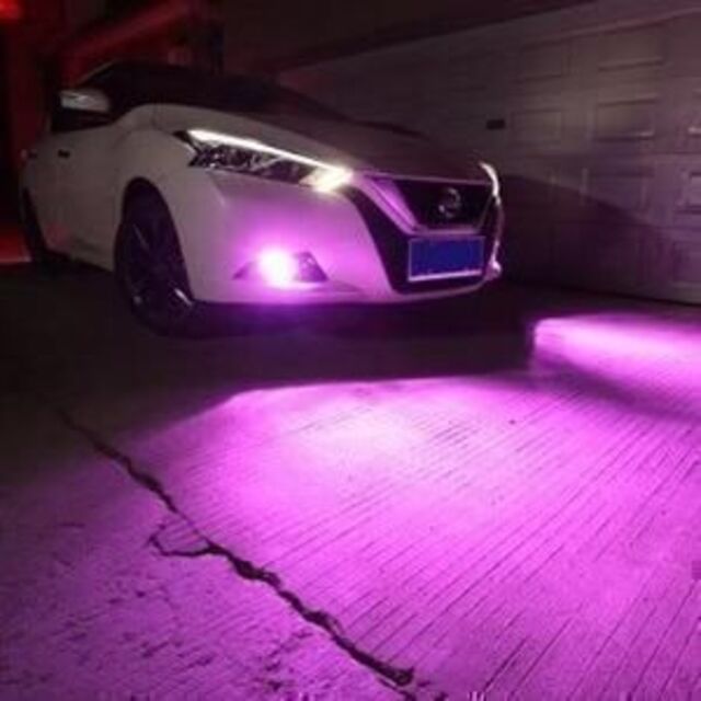 LED フォグランプ 14000K ピンク パープル H8 H11 H16 紫 自動車/バイクの自動車(汎用パーツ)の商品写真
