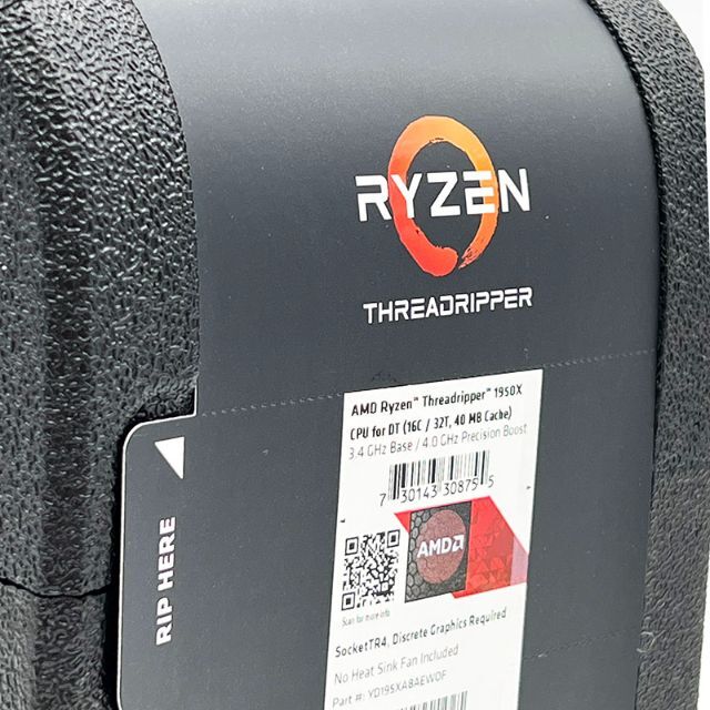 未開封未使用品 AMD Ryzen Threadripper 1950x CPU-