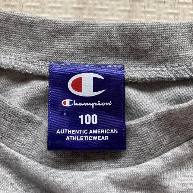 Champion(チャンピオン)の新品・未使用　チャンピオン　100サイズ　Tシャツ　腹巻きパンツ　セットアップ キッズ/ベビー/マタニティのキッズ服男の子用(90cm~)(Tシャツ/カットソー)の商品写真