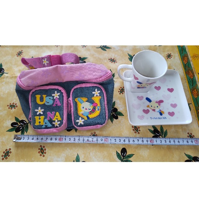 レア サンリオ ウサハナ ウエストポーチ カップ ソーサー セット 陶器 非売品 | フリマアプリ ラクマ