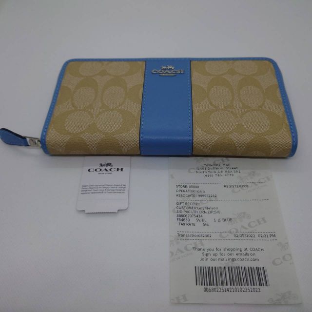 COACH(コーチ)の未使用　コーチ COACH F54630 長財布 シグネチャー アウトレット品 レディースのファッション小物(財布)の商品写真