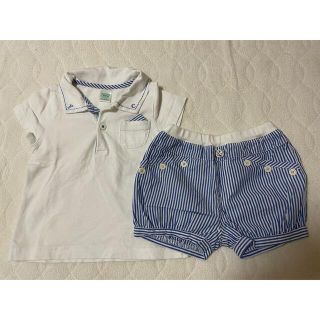 マザウェイズ(motherways)の半袖シャツ＆ショートパンツ　マザウェイズ　83cm(シャツ/カットソー)