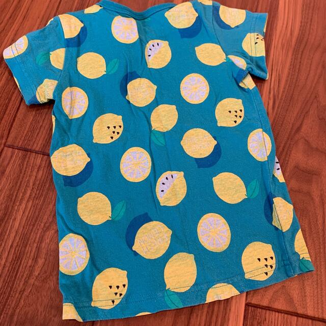 キッズTシャツ　レモン柄　95センチ キッズ/ベビー/マタニティのキッズ服男の子用(90cm~)(Tシャツ/カットソー)の商品写真