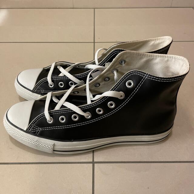 CONVERSE - コンバース レザー オールスター ハイ ブラック29.0cmの ...