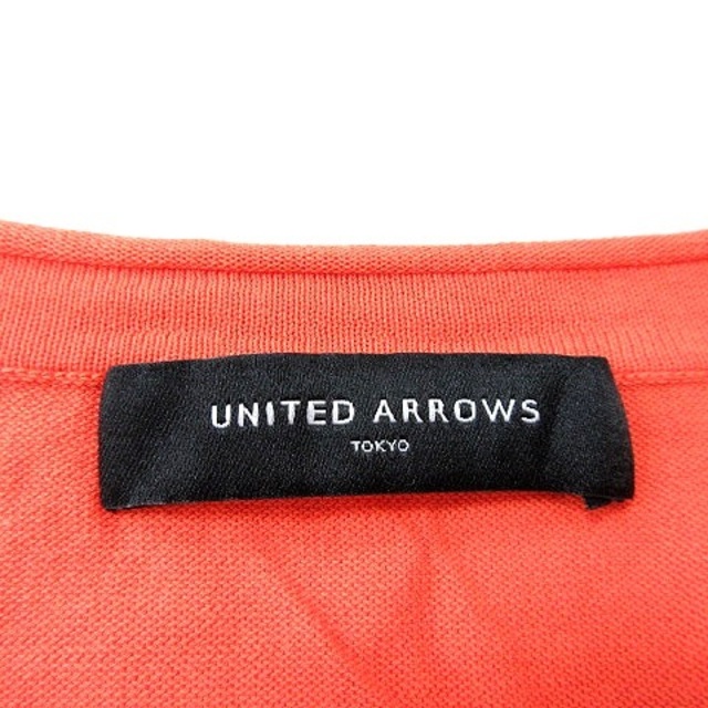 UNITED ARROWS(ユナイテッドアローズ)のユナイテッドアローズ カーディガン ニット 五分袖 オレンジ レディースのトップス(カーディガン)の商品写真