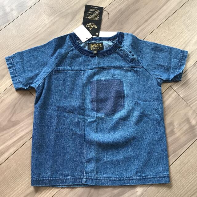 MARKEY'S(マーキーズ)の新品　キッズ　マーキーズ　カットソー　デニムリメイクTシャツ キッズ/ベビー/マタニティのキッズ服男の子用(90cm~)(Tシャツ/カットソー)の商品写真