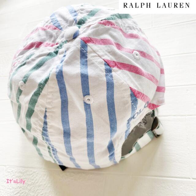 Ralph Lauren(ラルフローレン)の2-4歳 新作　ラルフローレン　キャップ　オックスフォード　マルチカラー キッズ/ベビー/マタニティのこども用ファッション小物(帽子)の商品写真