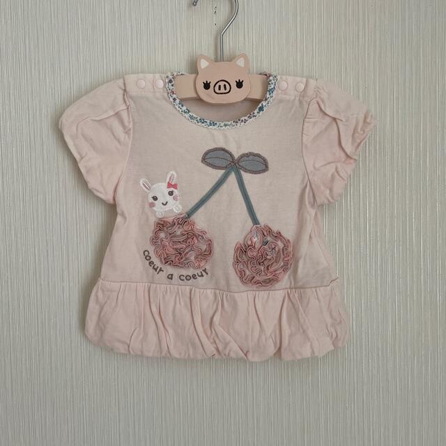 coeur a coeur(クーラクール)のクーラクール　チュニックＴシャツ　70センチ キッズ/ベビー/マタニティのベビー服(~85cm)(Ｔシャツ)の商品写真