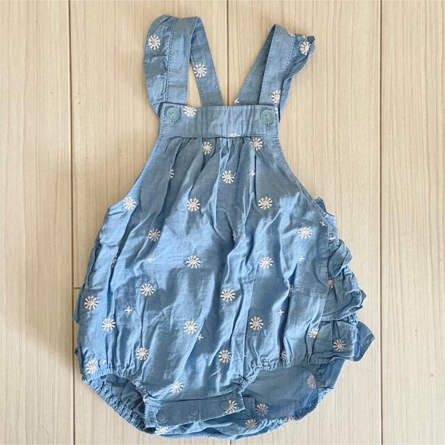 kid’s zoo(キッズズー)の【値下げ】《kid's zoo》デニムロンパース 70cm キッズ/ベビー/マタニティのベビー服(~85cm)(ロンパース)の商品写真