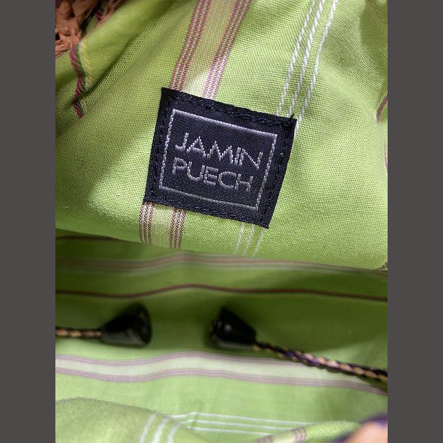 JAMIN PUECH(ジャマンピュエッシュ)のジャマンピュエッシュ JAMIN PUECH レザーハンドル かごバッグ  レディースのバッグ(かごバッグ/ストローバッグ)の商品写真
